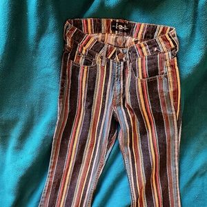 Vintage 90's Y2K grunge pin stripe wide leg l.e.i Jeans size 7